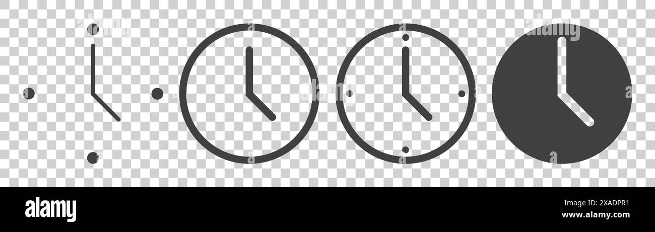 time icon on white background Stock Vector Image & Art - Alamy