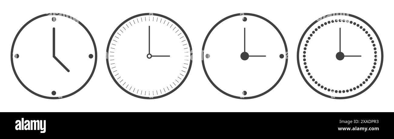 time icon on white background Stock Vector Image & Art - Alamy