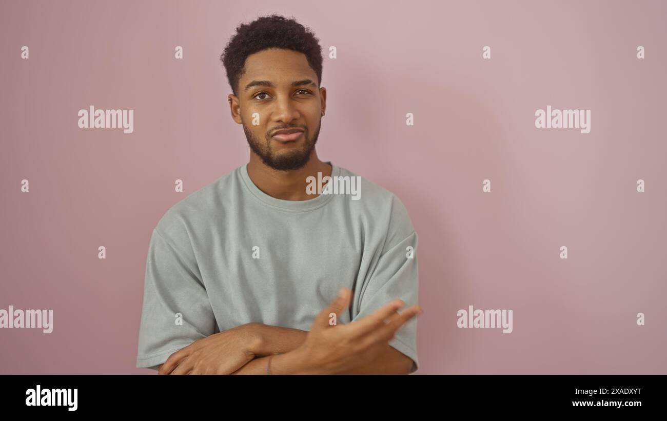 Portrait of a confident young african american man casually dressed ...