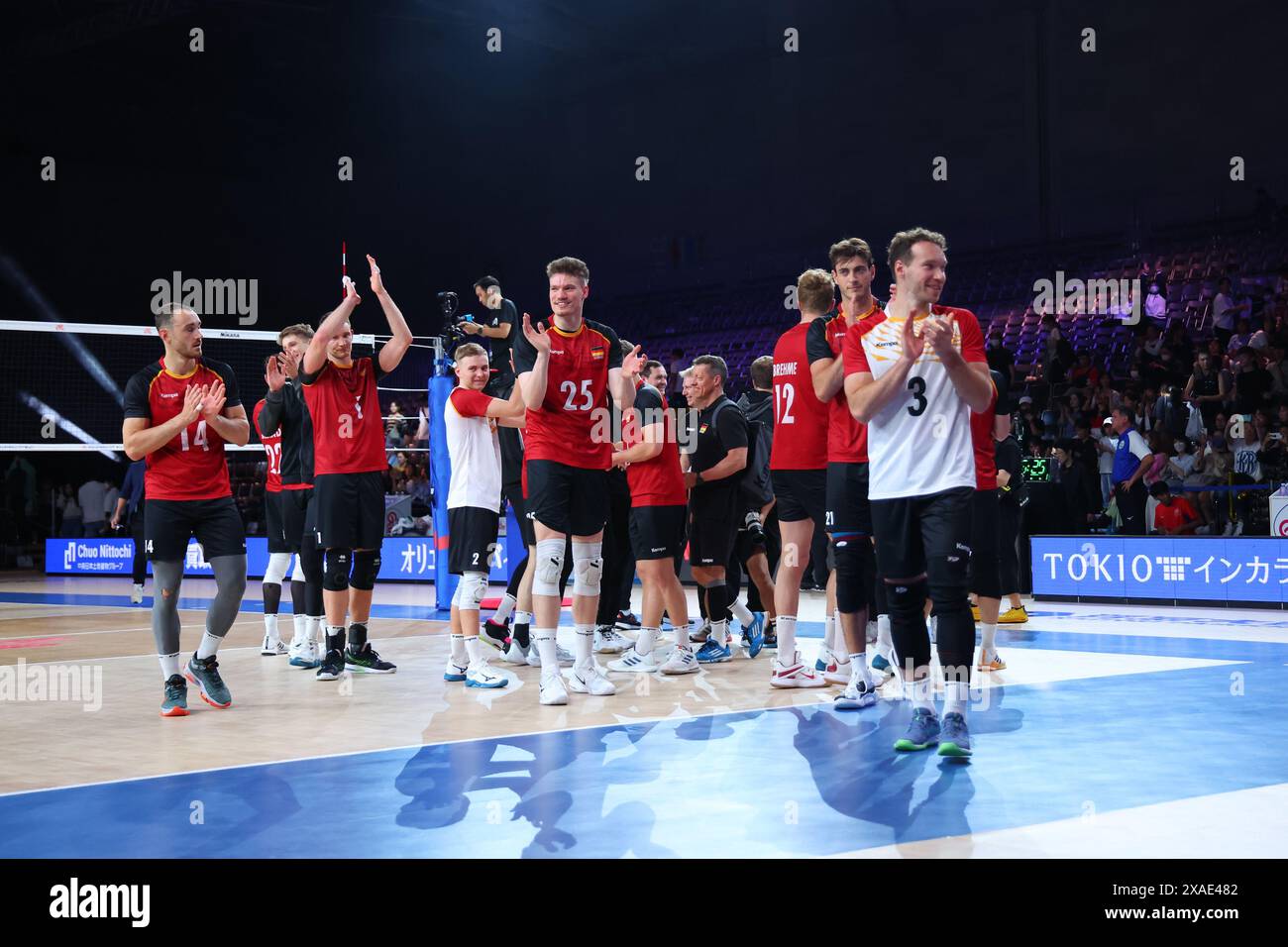 Germany team group (GER), JUNE 6, 2024 Volleyball FIVB Volleyball Nations League 2024 Men's