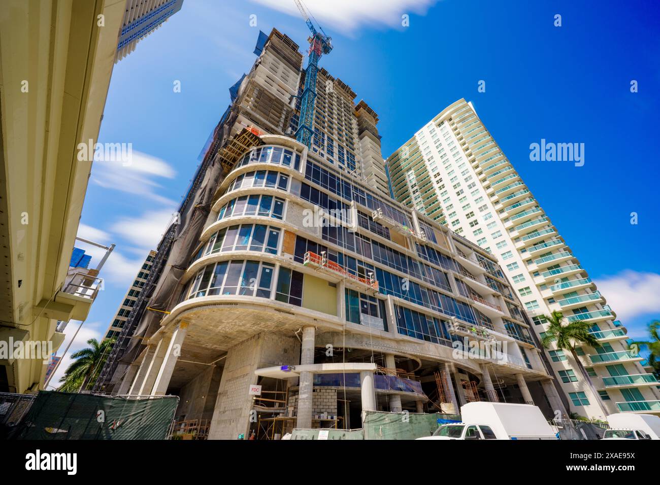 Fort Lauderdale, FL, USA - June 5, 2024: Riverwalk Residences under ...
