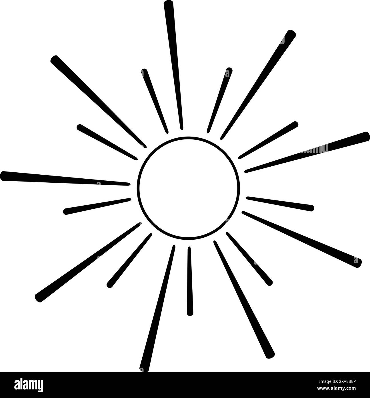 Sun icon, vector symbol illustration element Stock Vector Image & Art ...