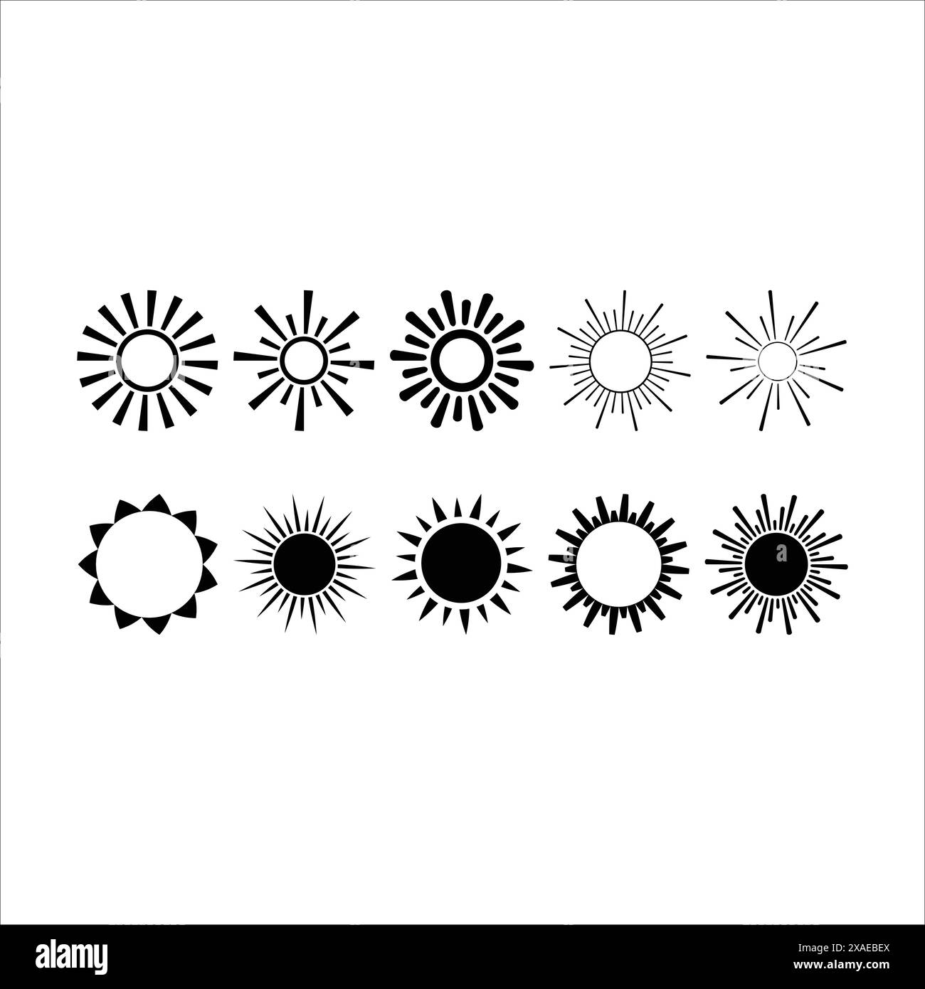 Sun icon, vector symbol illustration element Stock Vector Image & Art ...