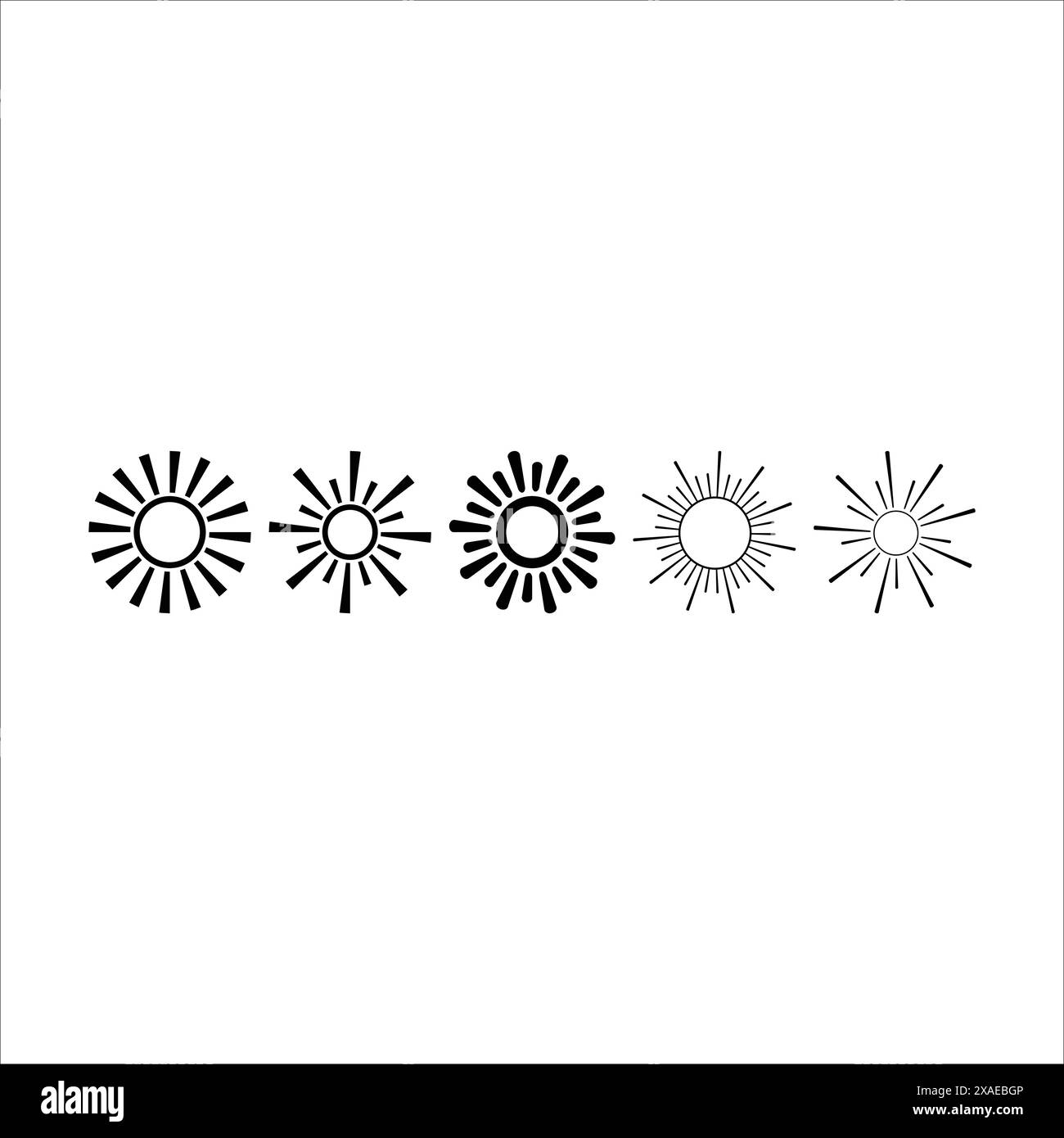 Sun icon, vector symbol illustration element Stock Vector Image & Art ...