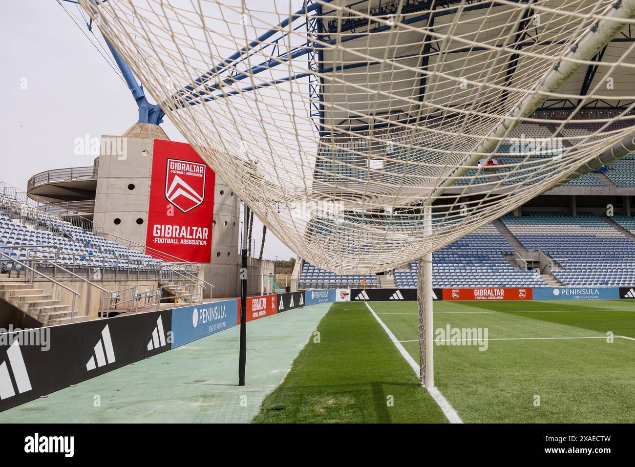 ALGARVE, PORTUGAL - 06 JUNE 2024: General view during the international friendly fixture between Gibraltar & Cymru at the Estadio Algarve in Portugal on 6th June. (Pic by John Smith/FAW) Stock Photo