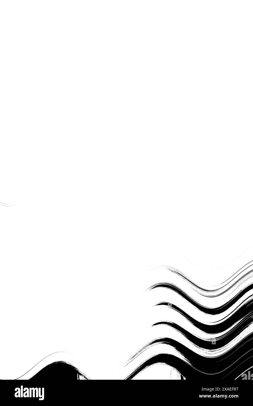 White abstract background waves Black and White Stock Photos & Images ...