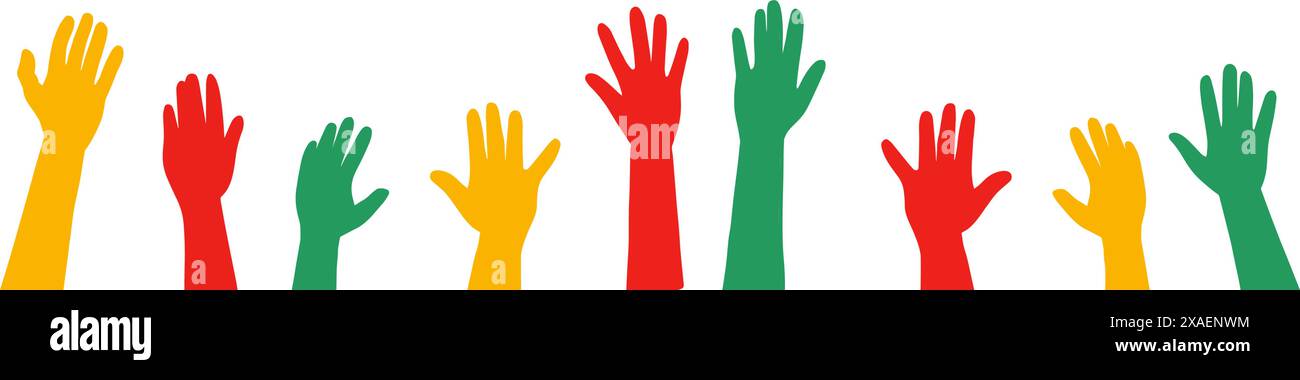 Raising hands design. hand, hands Stock Vector Image & Art - Alamy