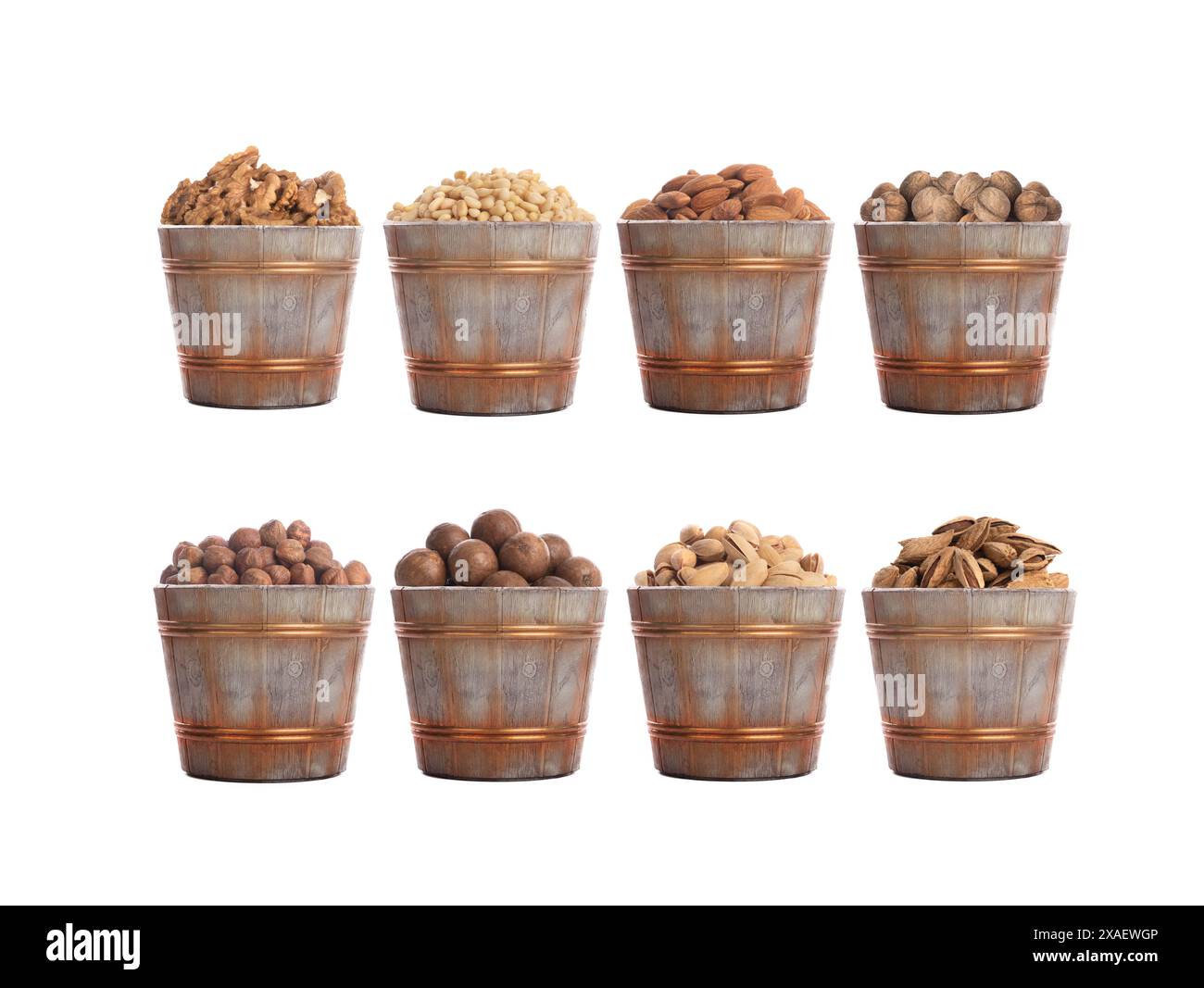 Different Types Of Nuts Isolated On White Background Stock Photo Alamy Different Types Of Nuts Isolated On White Background 2XAEWGP