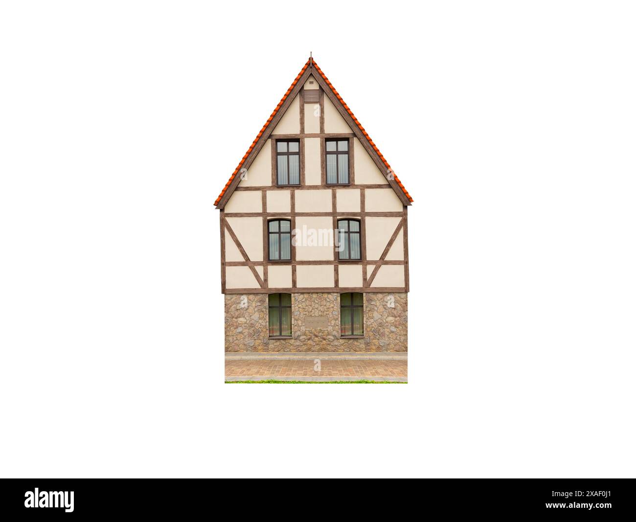 old house isolated on white background Stock Photo - Alamy