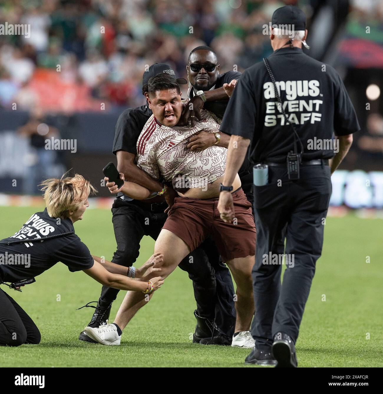 Runner Fans Only Fan running on field during world cup hi-res stock photography and ...