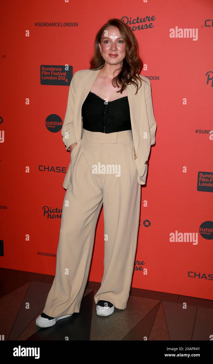 London, UK. 06th June, 2024. Fionnuala Flaherty attends the screening of 'Kneecap' during the Sundance Film Festival London 2024 at the Picturehouse Central. Credit: SOPA Images Limited/Alamy Live News Stock Photo