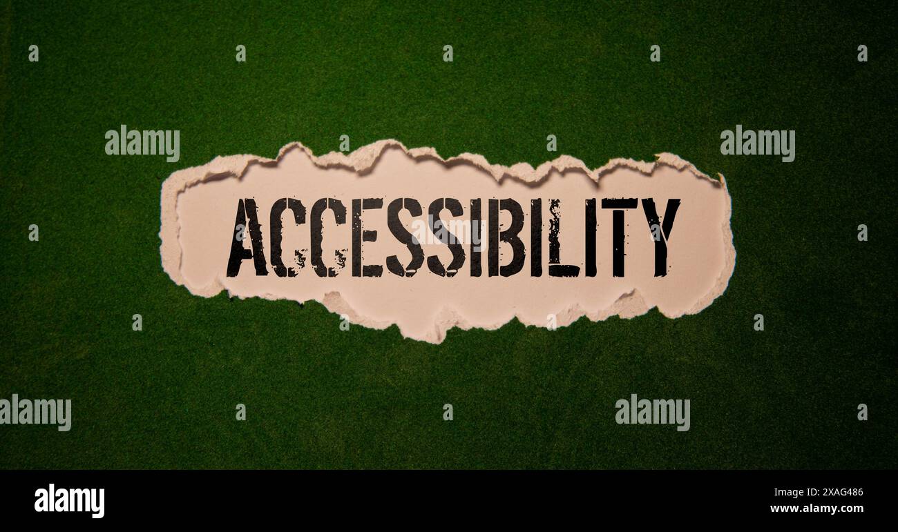 Handwriting text accessible word hi-res stock photography and images ...