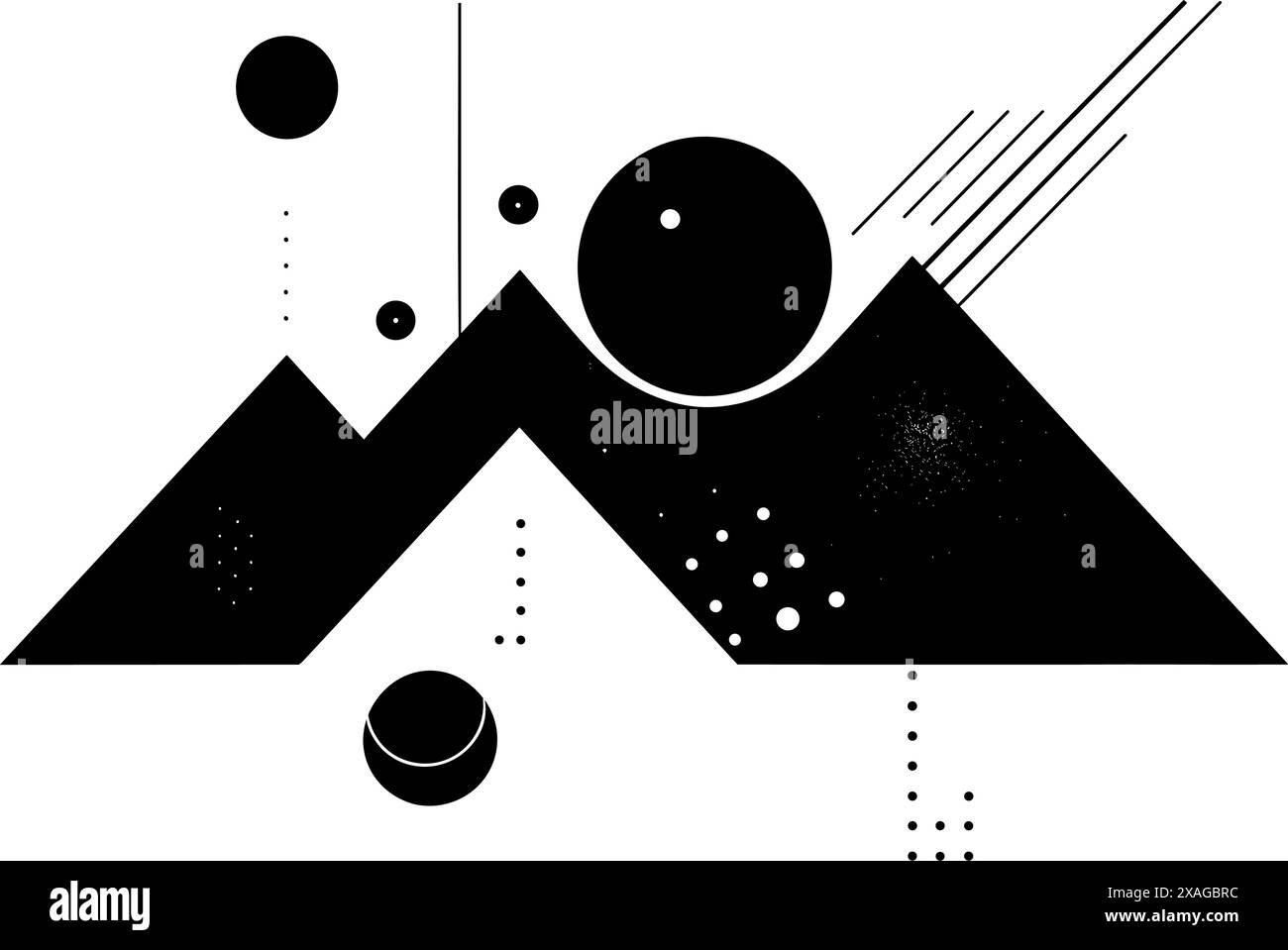Simple vector mountains stock vector image art alamy