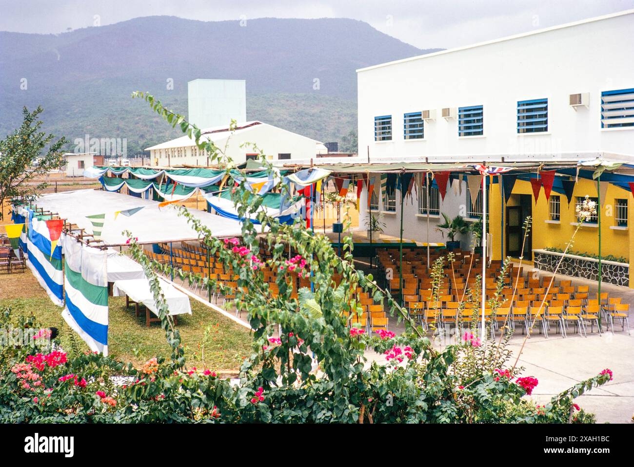 Aureal Tobacco Co Ltd building opening ceremony, Wellington industrial  estate, Freetown, Sierra Leone, West Africa, 1963 Stock Photo