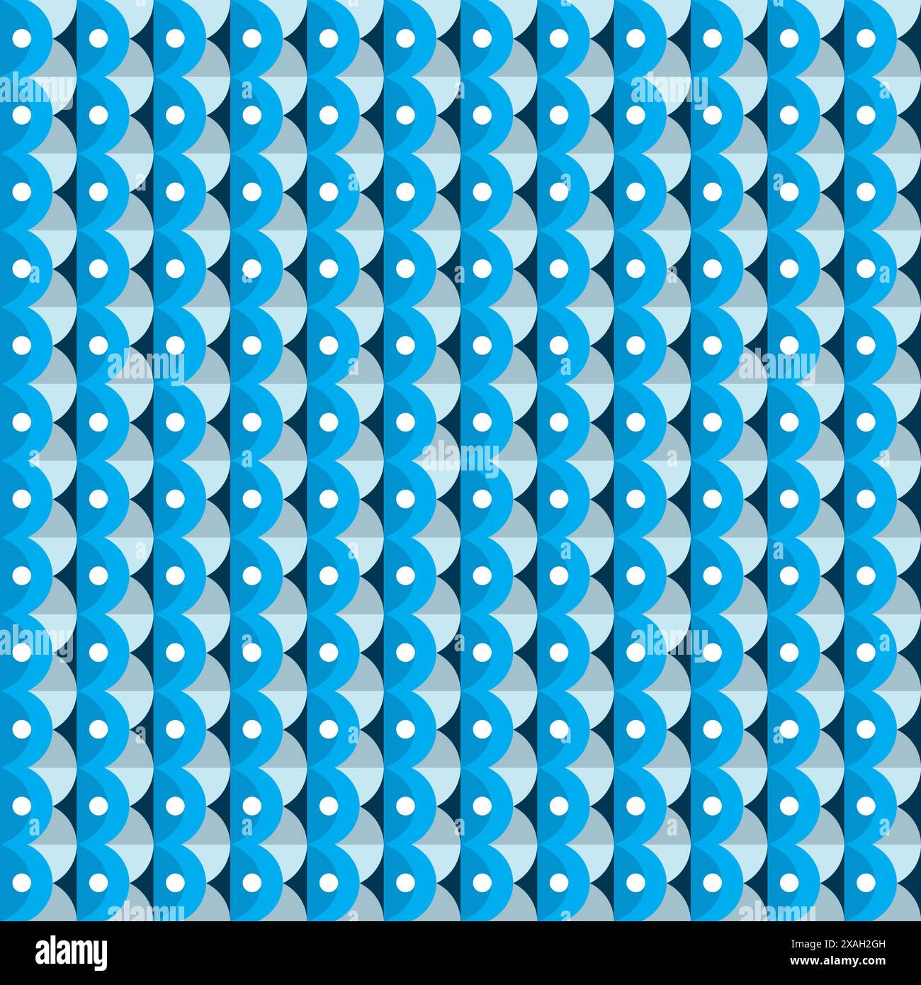 Abstract Geometric Pattern. Vector Illustration With Blue Color Combination Stock Vector