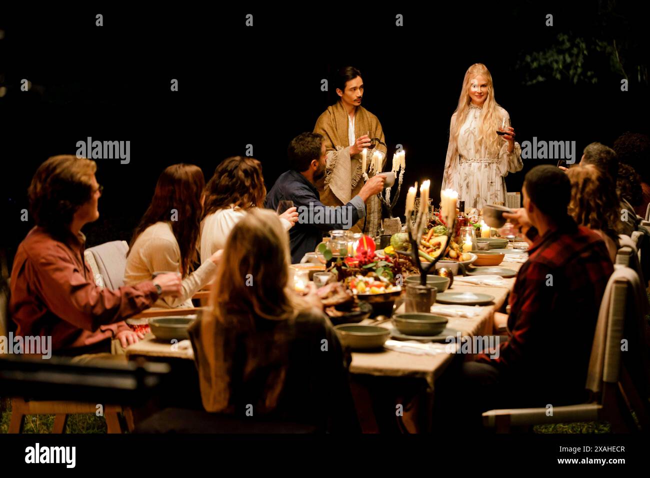 Nine Perfect Strangers (2021) TV series created by John-Henry Butterworth and David E. Kelley and starring Nicole Kidman, Melissa McCarthy and Michael Shannon. Nine stressed city dwellers visit a boutique health-and-wellness resort that promises healing and transformation. The resort's director is a woman on a mission to reinvigorate their tired minds and bodies. Publicity photograph ***EDITORIAL USE ONLY***. Credit: BFA / Vince Valitutti / Hulu Stock Photo