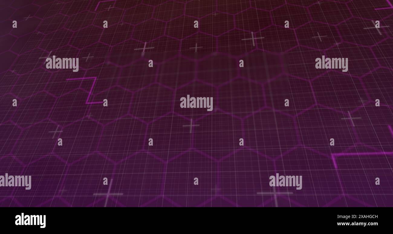 Image of processing circle over digital screen, copy space Stock Photo