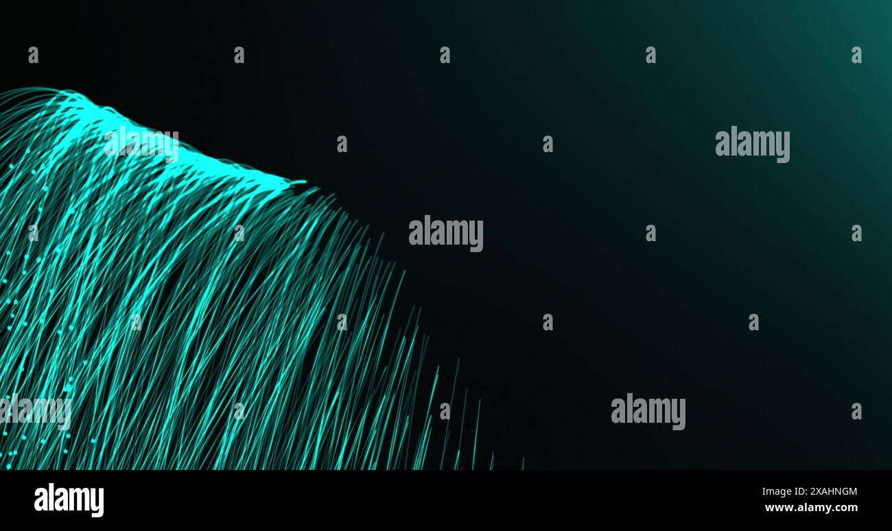Image of light trails over black background Stock Photo - Alamy