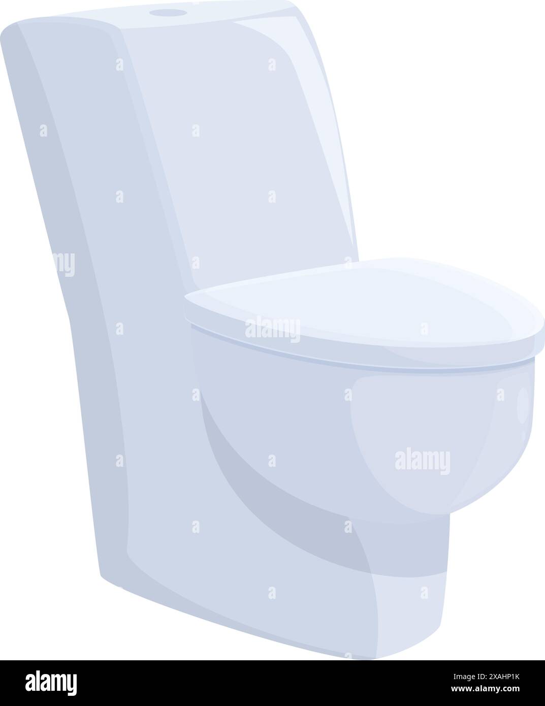 Modern toilet bowl presenting bathroom interior design element for home