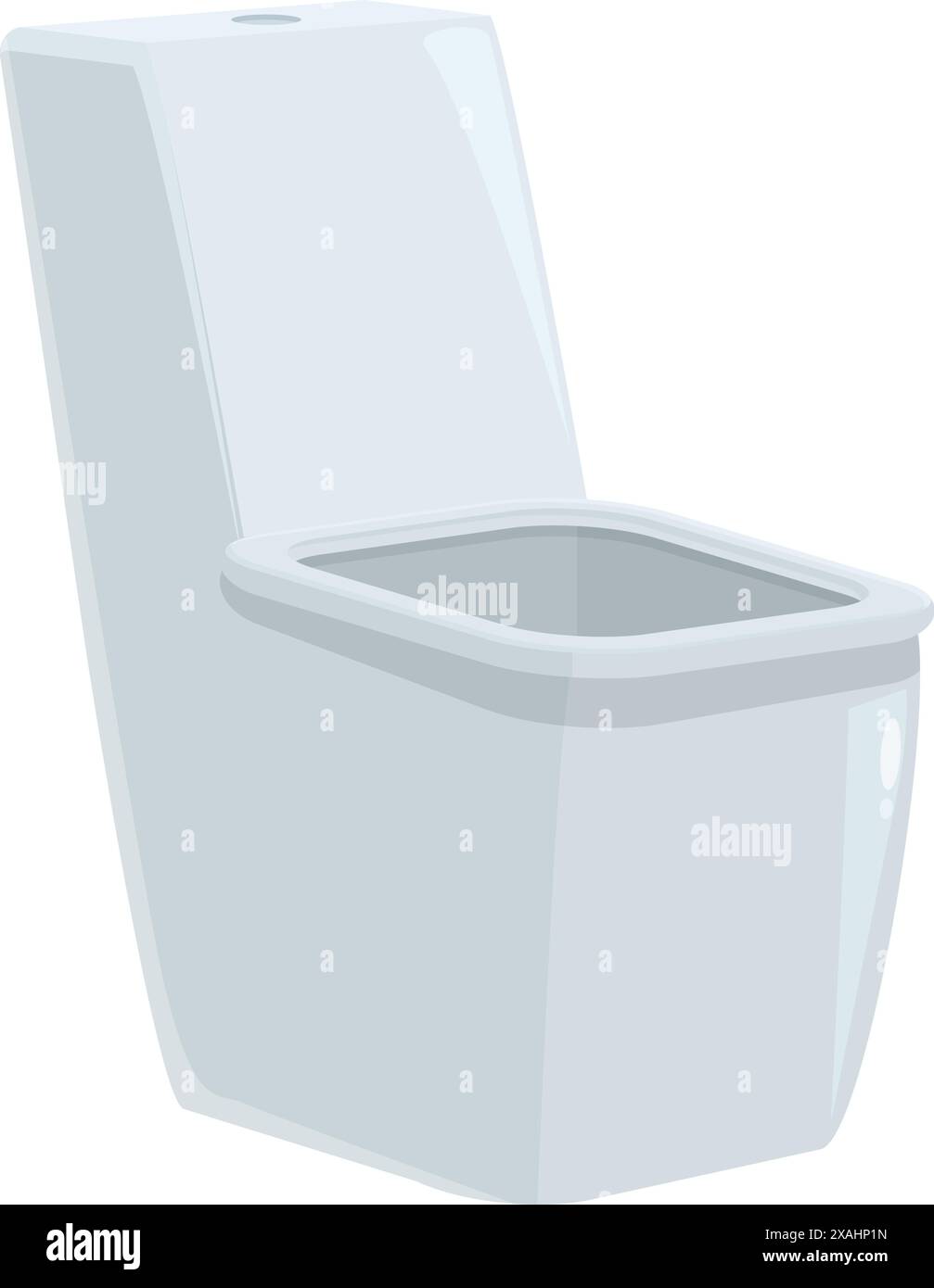 Classic white ceramic toilet bowl presenting modern bathroom interior ...
