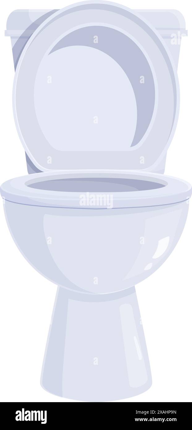 White ceramic toilet bowl with open lid is an essential plumbing ...