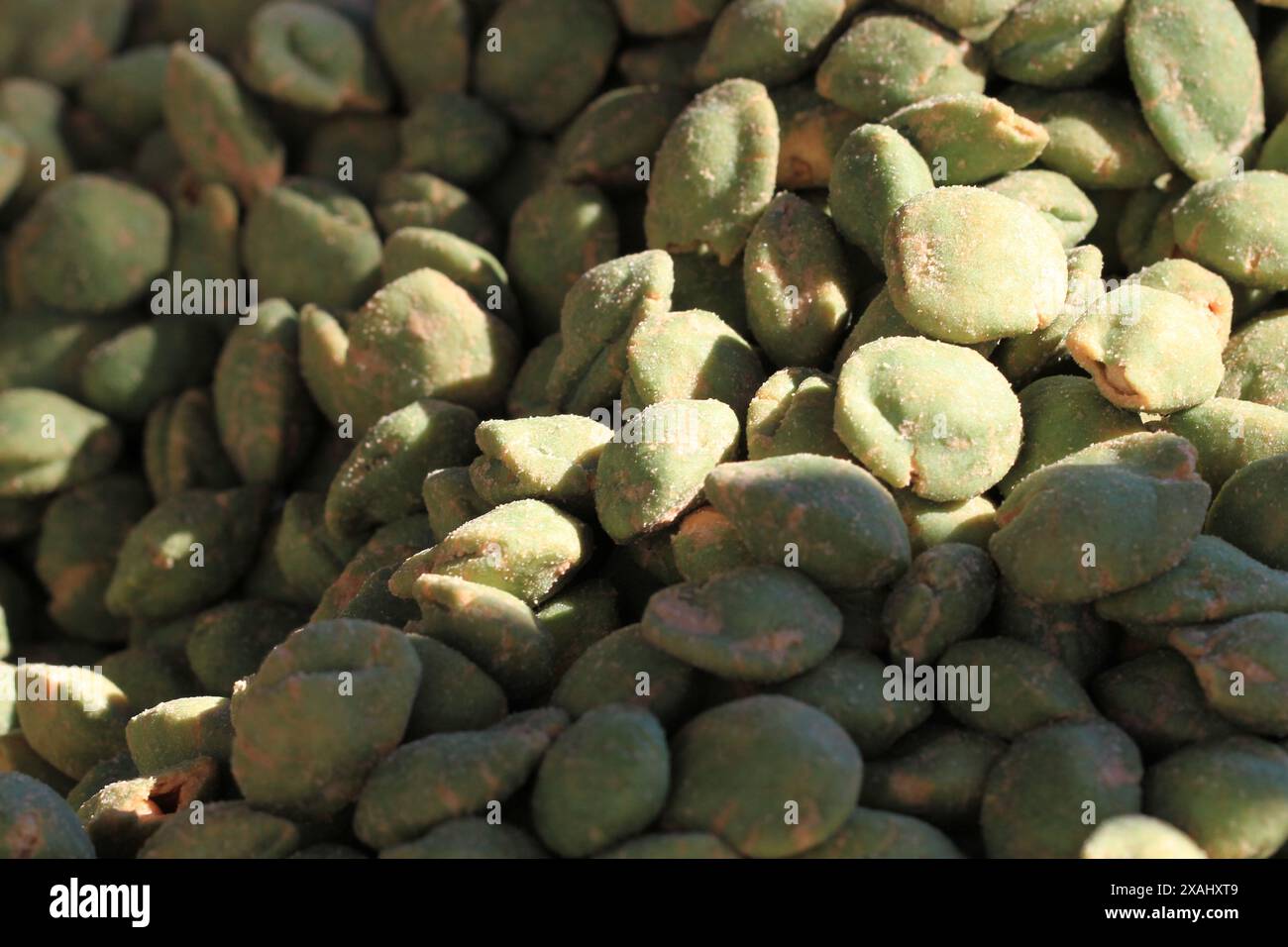 wasabi snack texture as gourmet food background Stock Photo - Alamy