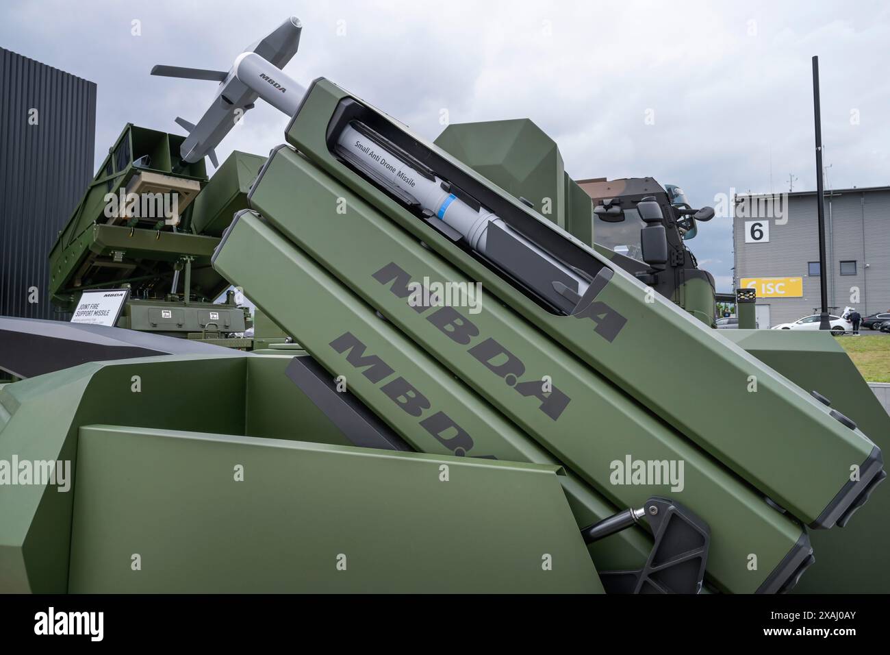 Defence contractor MBDA, weapon systems exhibition, small antidrone
