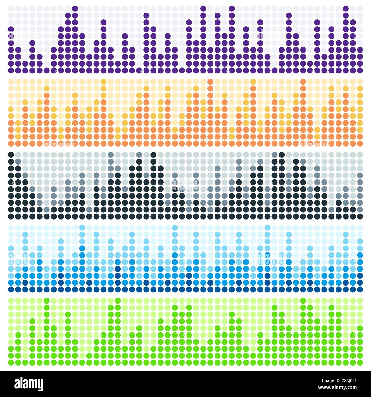 Sound waves vector set. Audio equalizer. Sound & audio waves isolated ...