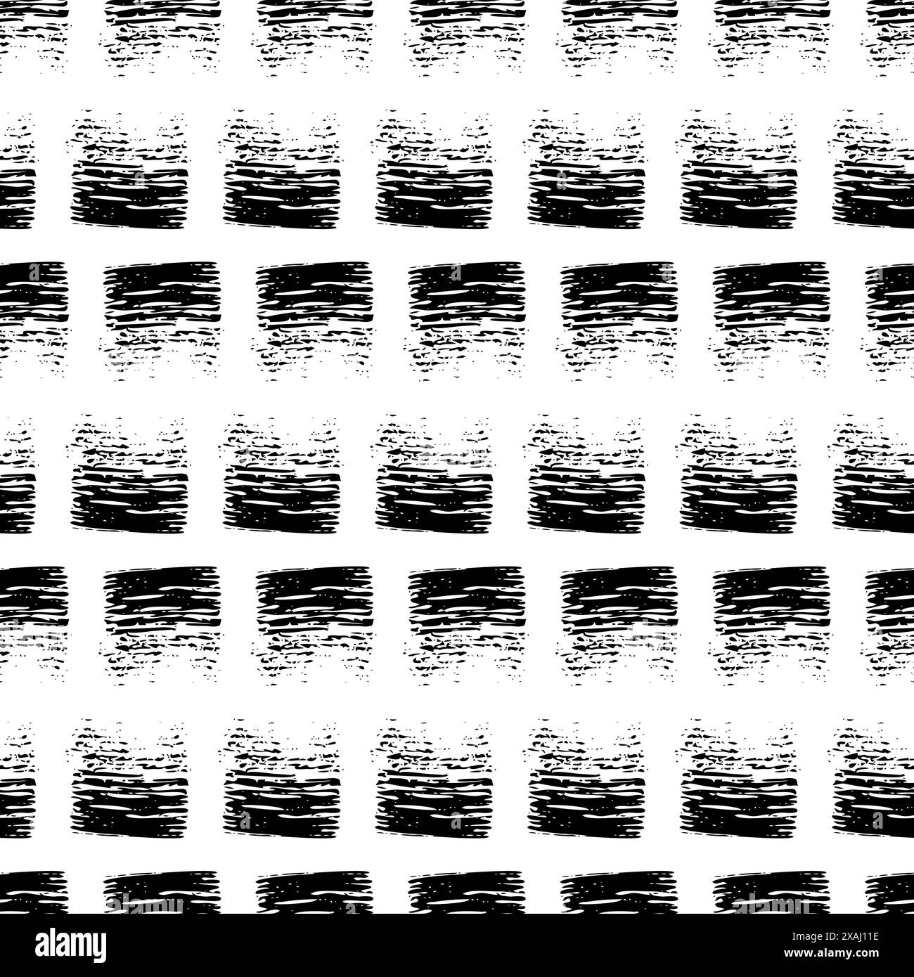 Seamless Pattern with hand drawn black scribble Smear. Abstract grunge ...