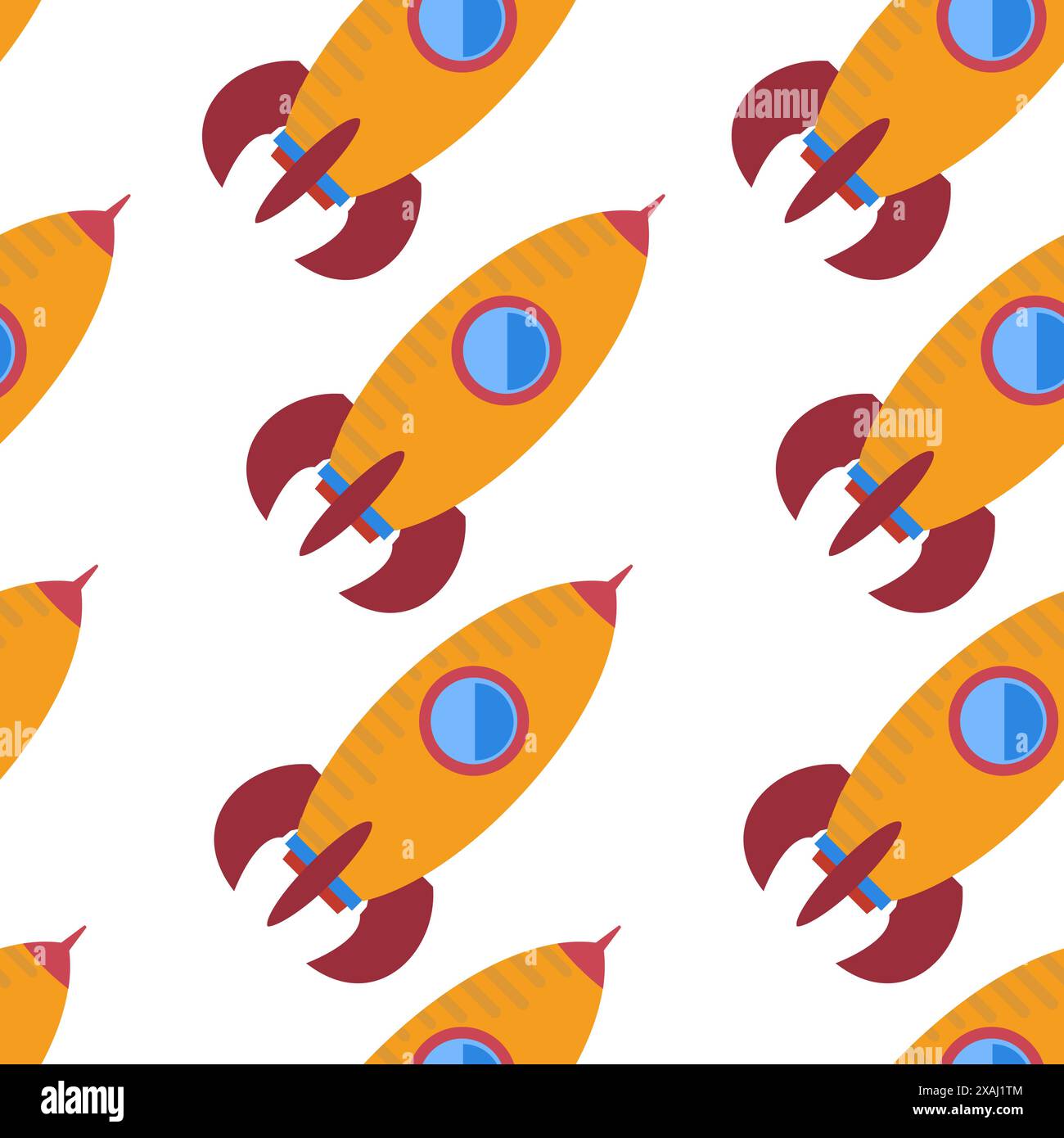 Hexagon Rocket Pattern Seamless pattern rocket innovation Stock Vector Images - Alamy