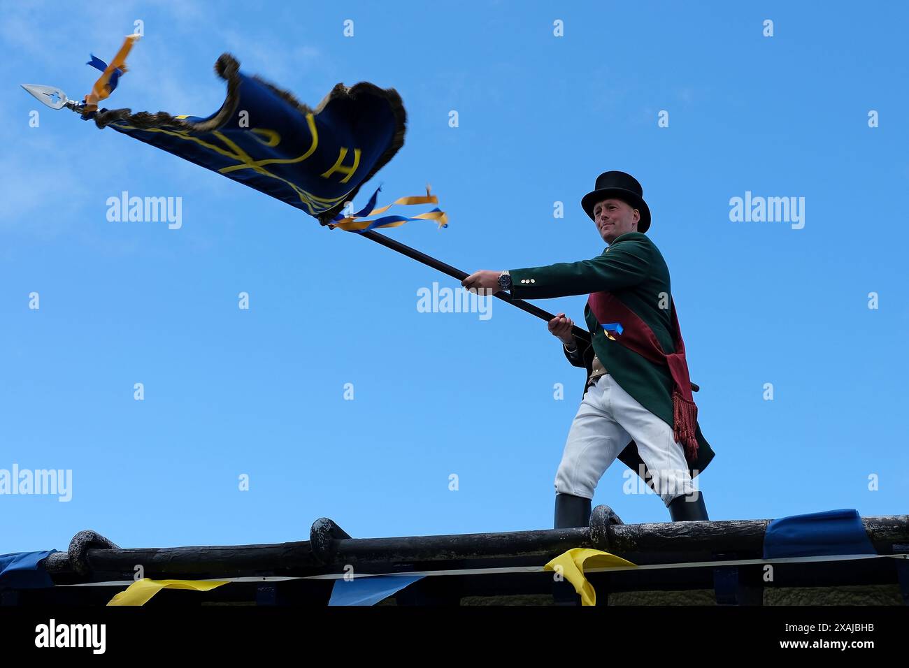 Hawick, UK, 07th June 2024 Ryan Nichol, Hawick Common Riding