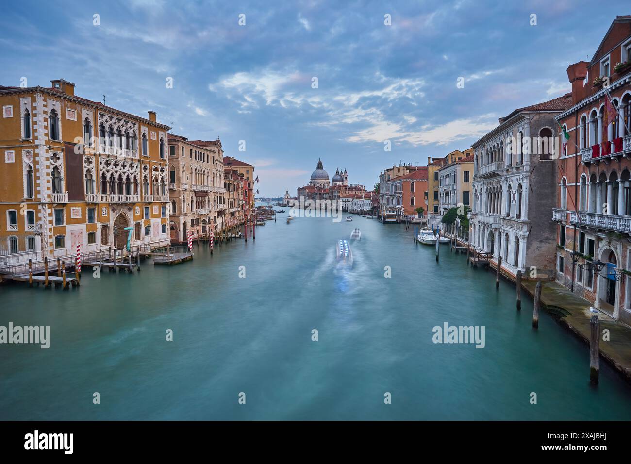 Grand Canal in Venice at the sunset, Italy Stock Photo - Alamy