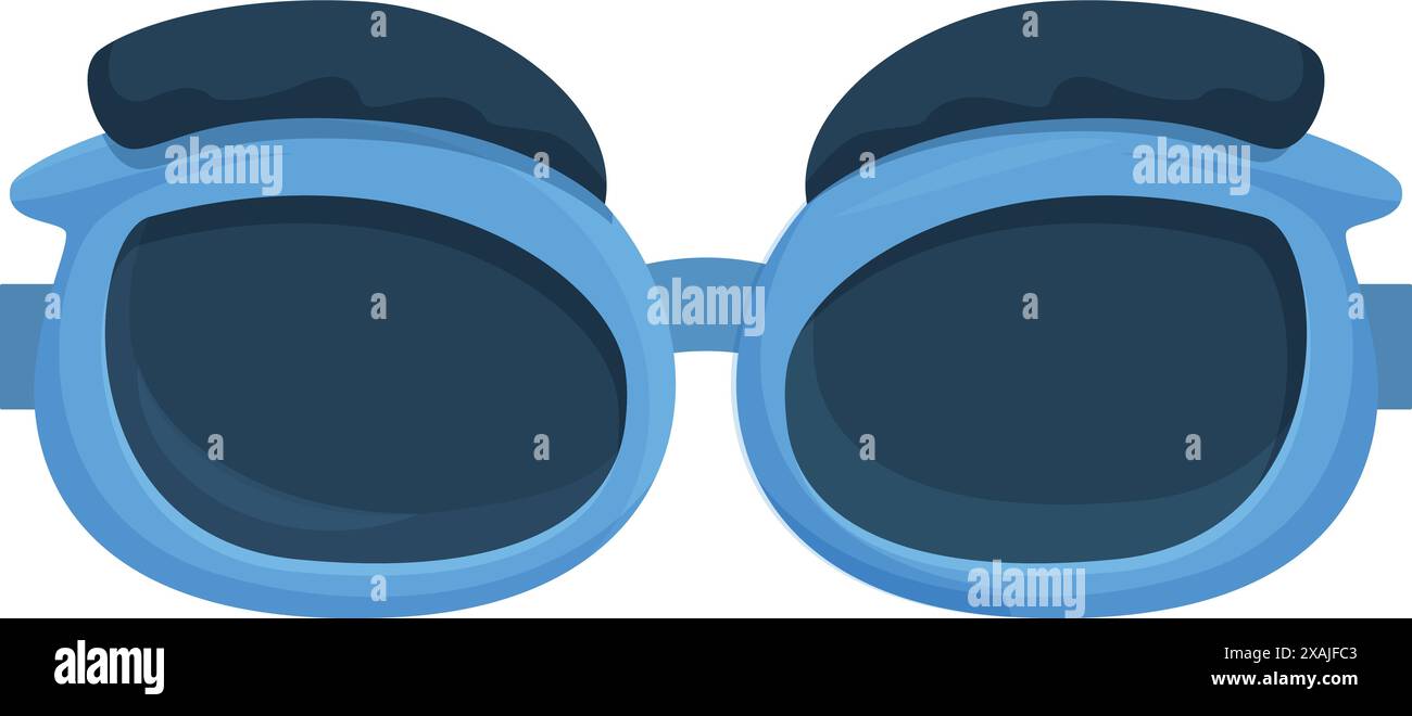 Cartoon sunglasses with bushy eyebrows adding a playful and comical ...