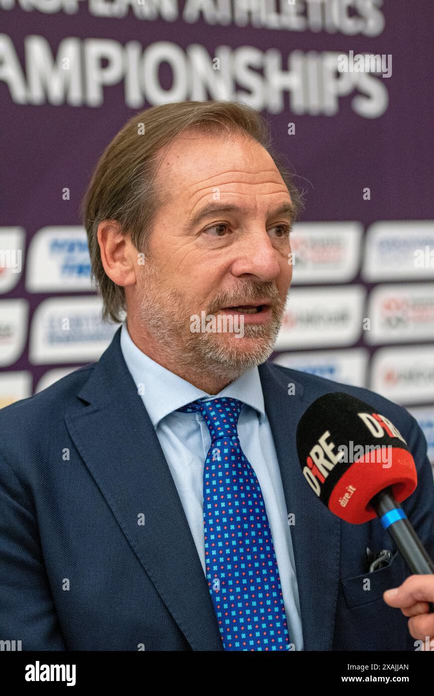 Stefano Mei, Italian Athletics Federation (FIDAL) President, at the