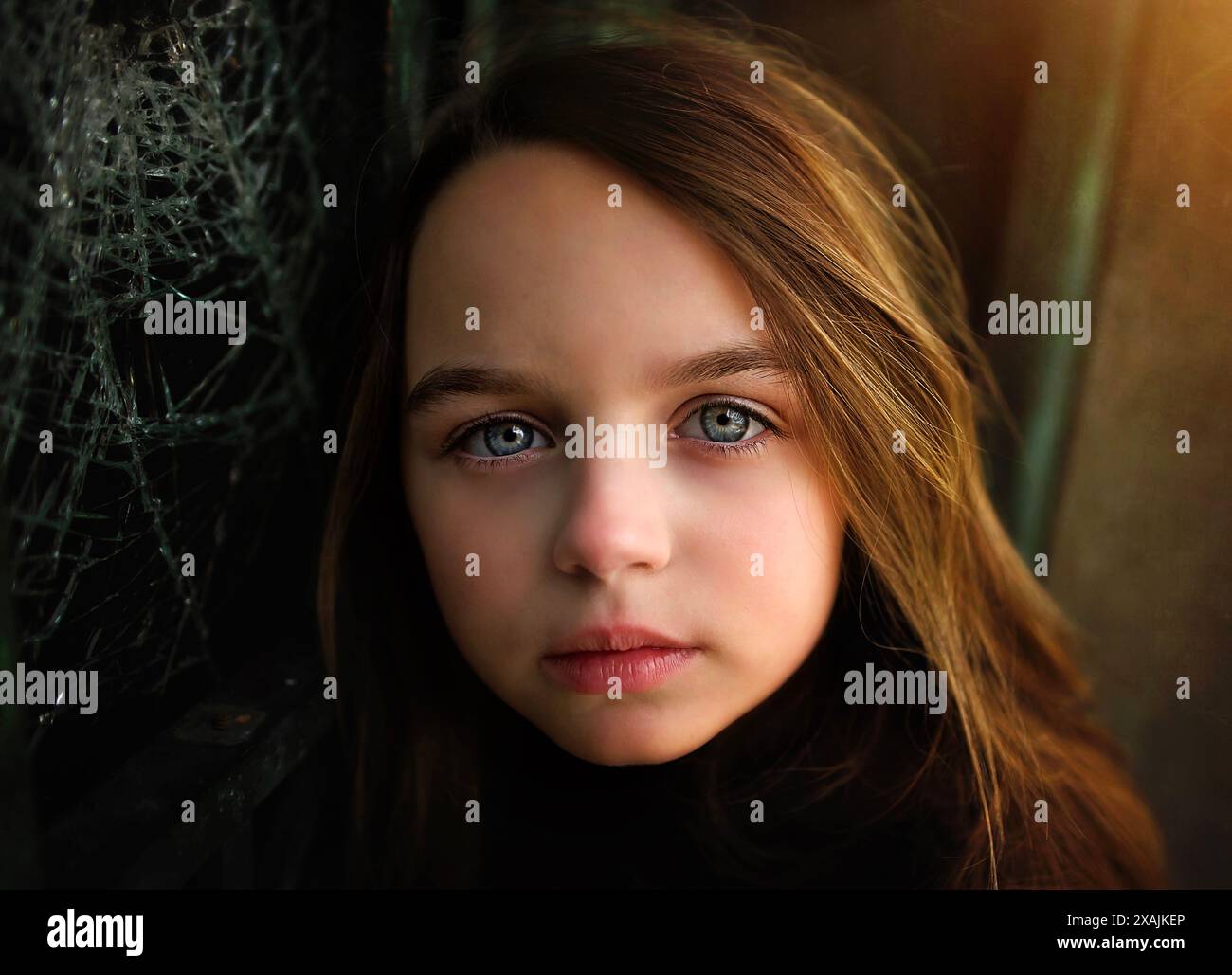 Girl blonde hair blue eyes hi-res stock photography and images - Alamy