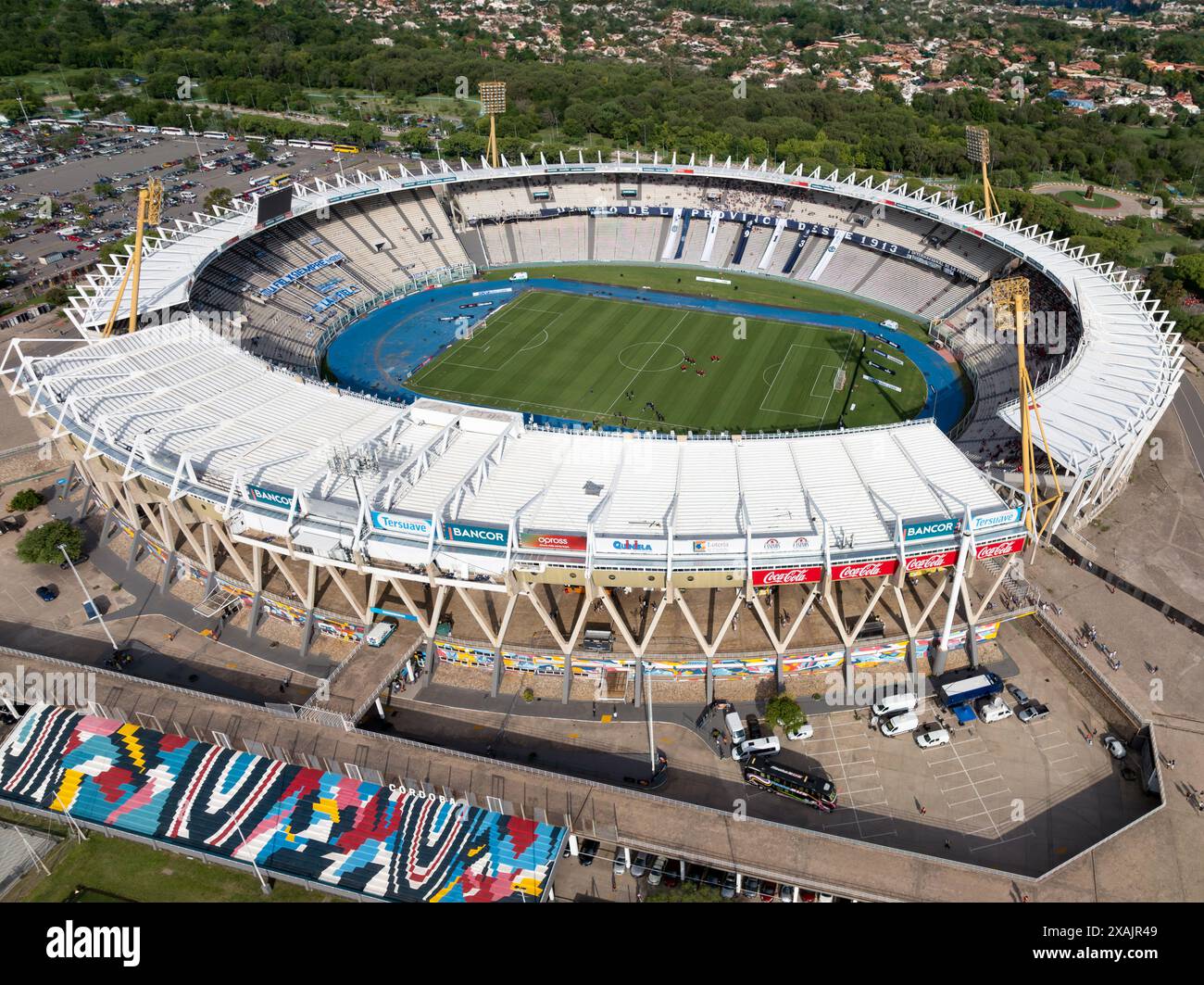 Córdoba, Argentina, January 28, 2023: Aerial view of the Mario Alberto Kempes Stadium, Córdoba, Argentina. Stock Photo
