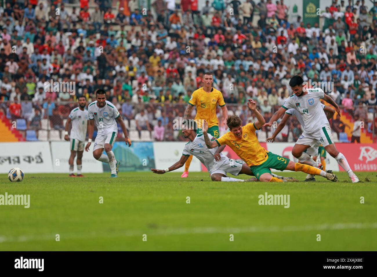 Bangladesh-Australia second leg match of the FIFA World Cup Qualifiers ...
