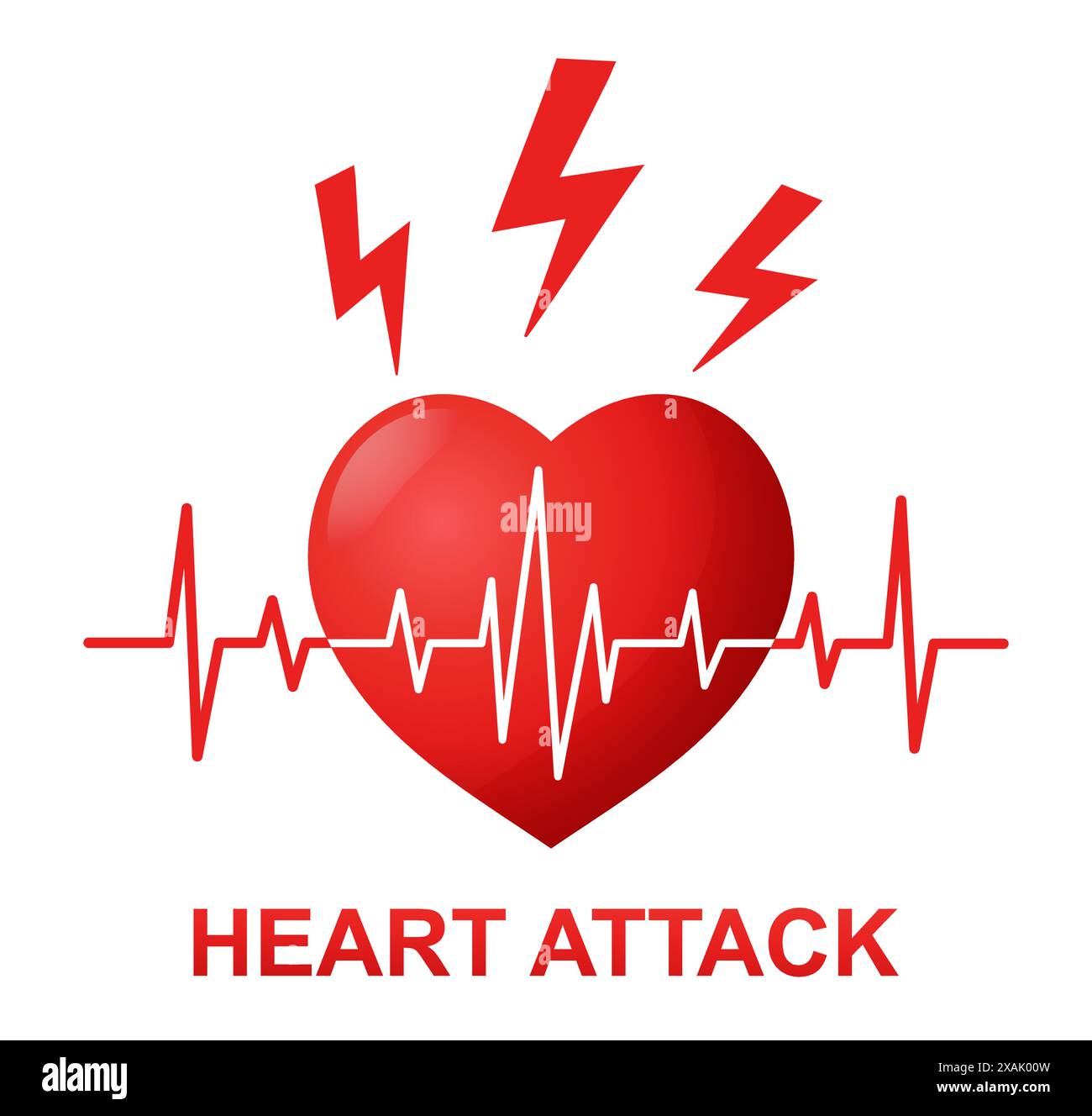 Heart attack, heartbeat pulse rhythm, heartache, cardiac failure stroke