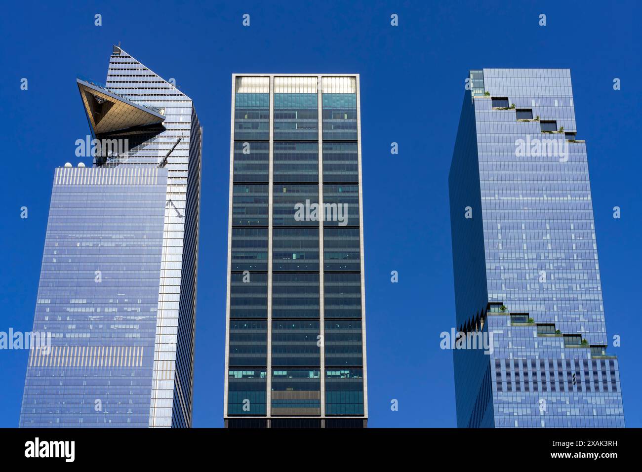 The Spiral, The Edge, buildings at Hudson Yards, Manhattan, NYC, USA ...