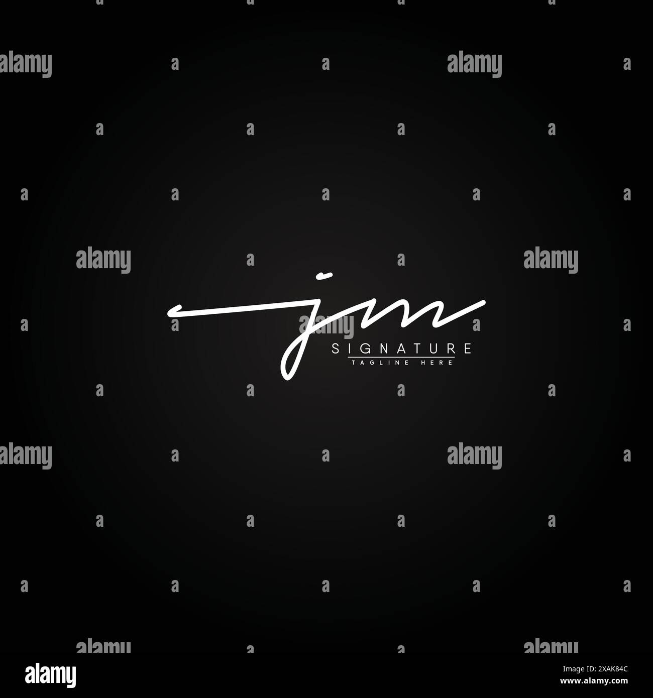 JM Signature Logo - Handwritten Vector Logo Template for JM Alphabet ...