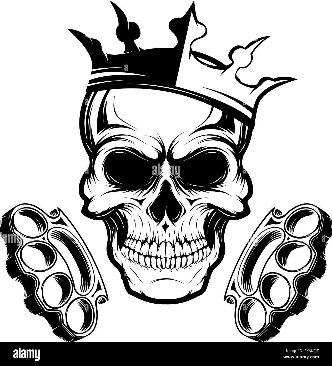Skull with crown Black and White Stock Photos & Images - Alamy skull-with-crown-black-and-white-stock-photos-images-alamy