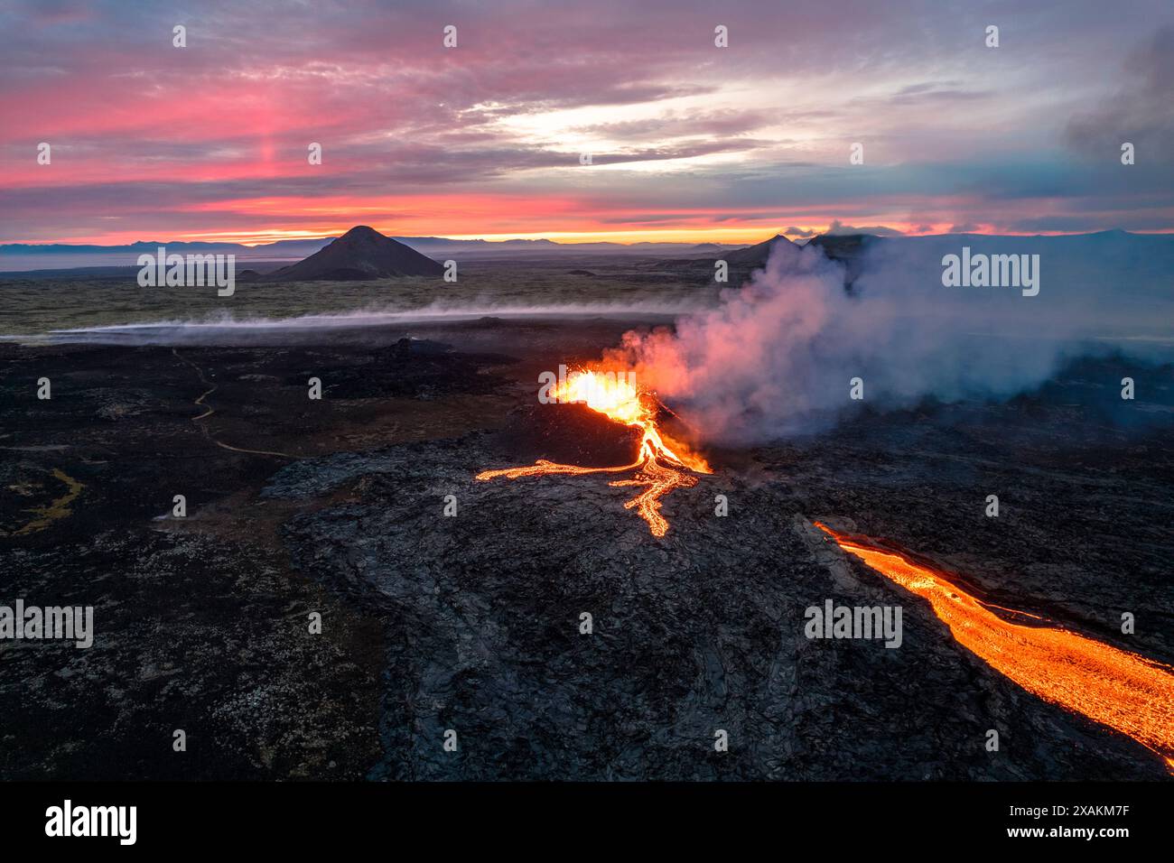 Lava flow in Iceland (2023 Stock Photo - Alamy