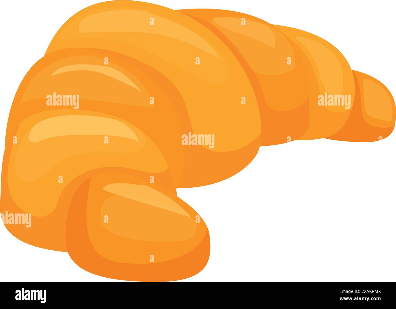 Delicious freshly baked croissant isolated on white background Stock ...