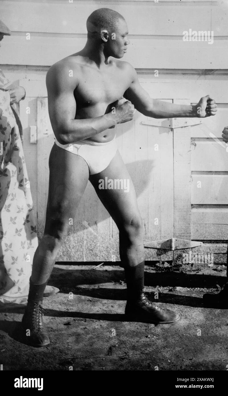 Sam Langford, between c1910 and c1915. Shows Black Canadian boxer Sam ...