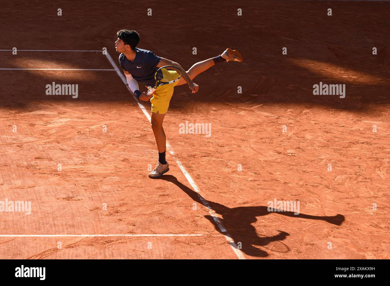Paris, France. 07th June, 2024. Carlos Alcaraz of Spain during the Day 13 of Roland Garros at Roland Garros on June 7, 2024 in Paris, France. Photo by Laurent Zabulon/ABACAPRESS.COM Credit: Abaca Press/Alamy Live News Stock Photo