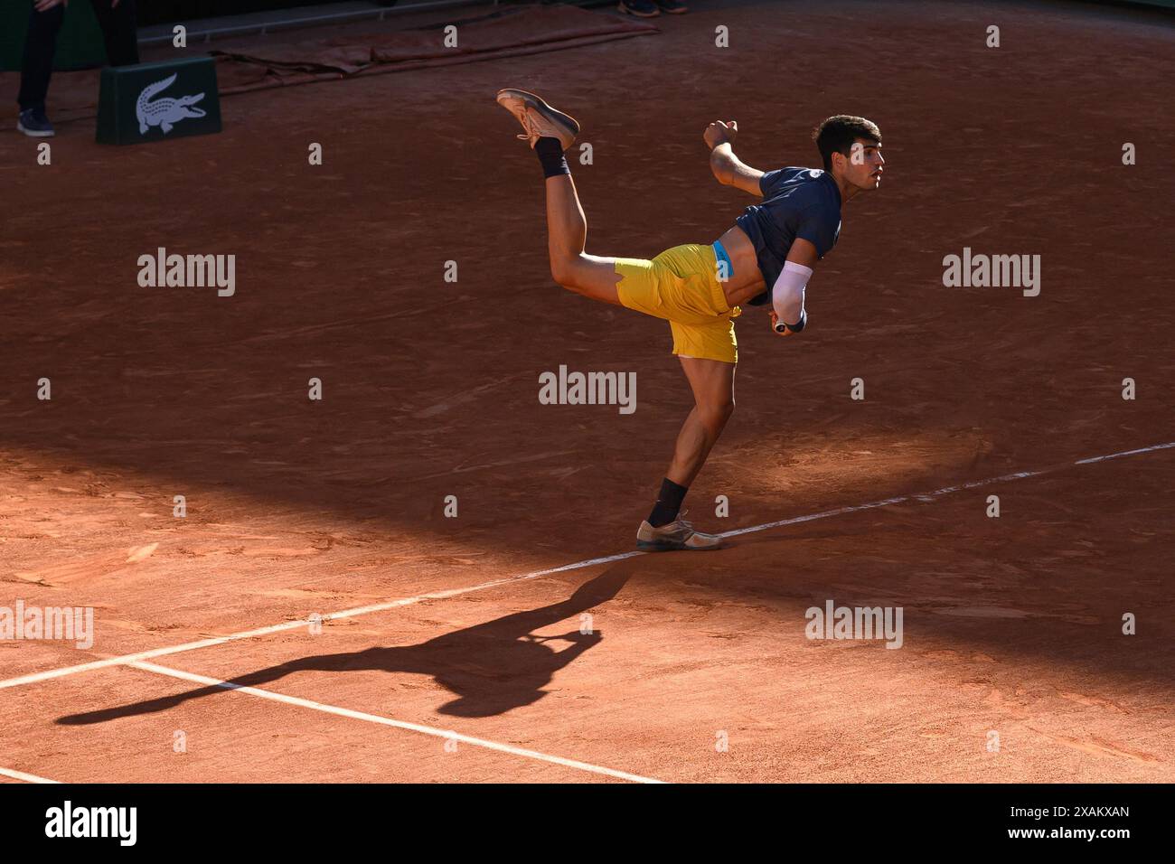 Paris, France. 07th June, 2024. Carlos Alcaraz of Spain during the Day 13 of Roland Garros at Roland Garros on June 7, 2024 in Paris, France. Photo by Laurent Zabulon/ABACAPRESS.COM Credit: Abaca Press/Alamy Live News Stock Photo