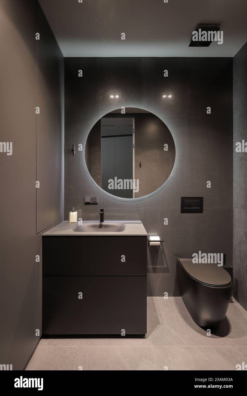 Stylish restroom interior hi-res stock photography and images - Alamy