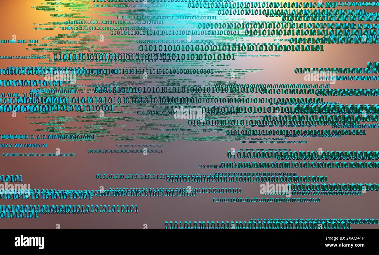Binary code background Stock Photo - Alamy