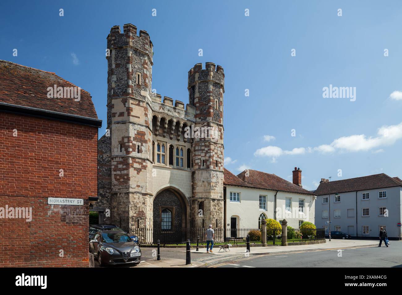 Cemetery Gate on Monastery Street in Canterbury city centre, Kent ...