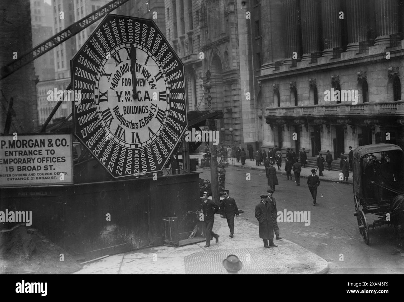 Y.W.C.A. Clock, between c1910 and c1915. Stock Photo